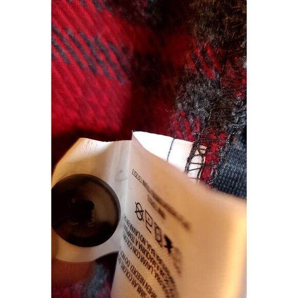 ORVIS Shacket Men's MED Plaid Red/ Grey Flannel  Shirt Side/Front Pockets - Picture 14 of 14